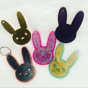 Bad bunny keychains, resin keychain